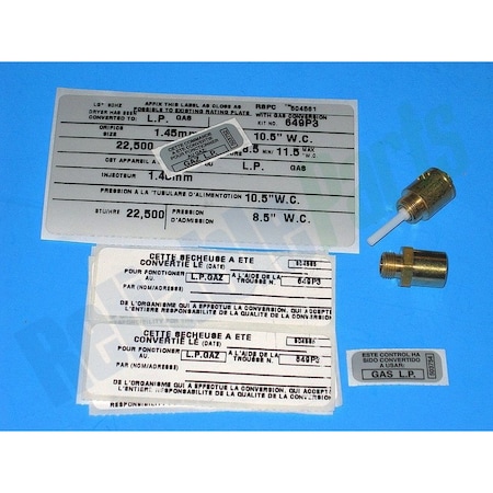 Alliance Laundry Systems 649P3 Speed Queen Alliance Clothes Gas Dryer Propane Conversion Kit 649P3